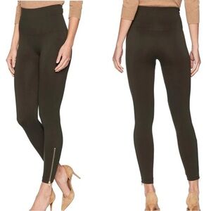 Spanx Seamless Leggings Ankle Zippers